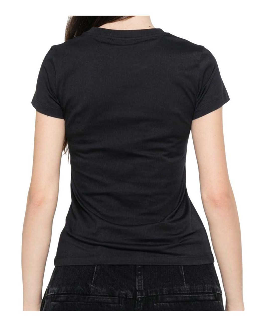 Ganni Black Graphics Crew Neck T-Shirt