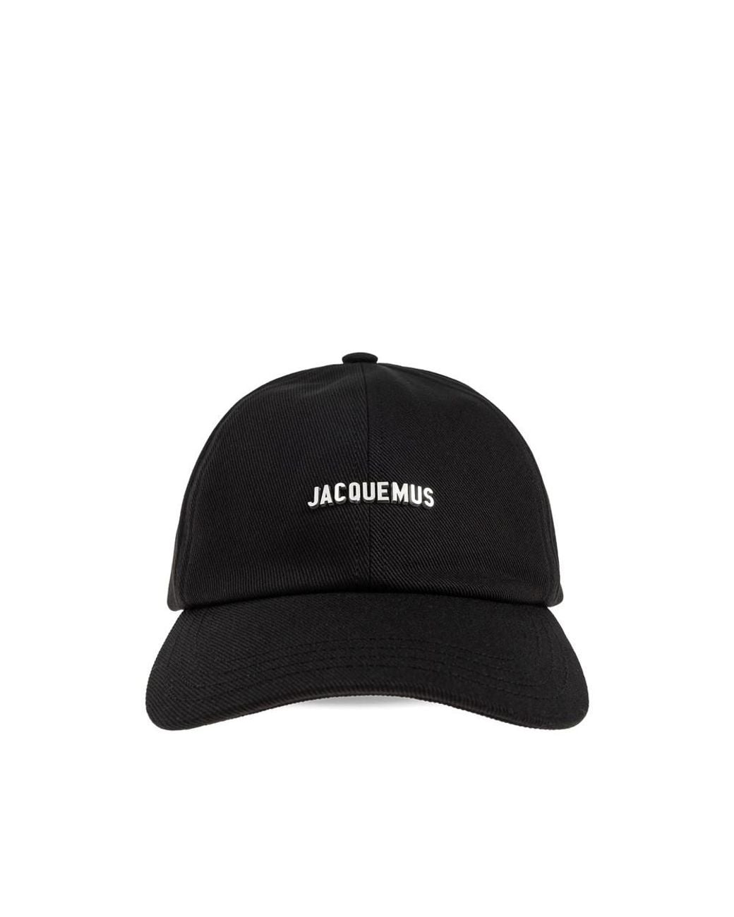 Jacquemus Black Logo Baseball Cap for men