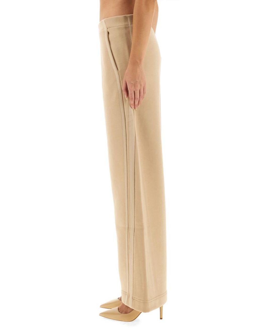 Max Mara Natural Loose Flat Front Pant