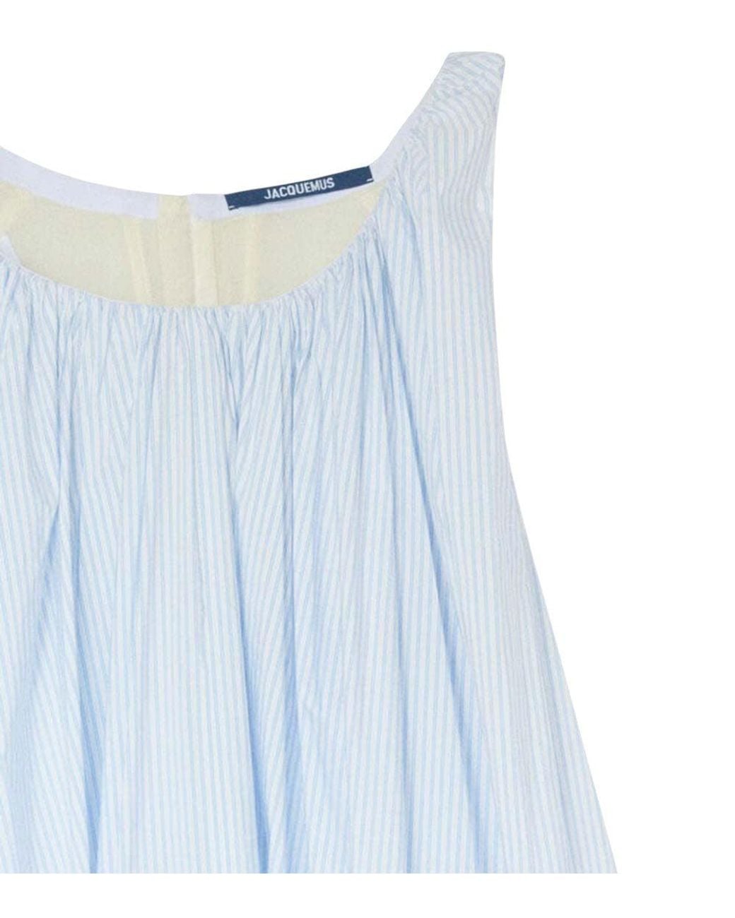 Jacquemus Blue Light Scoop Neck Dress