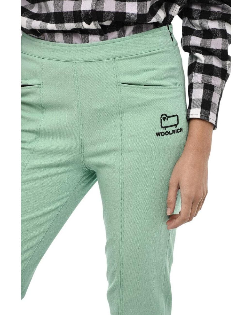 Woolrich Green Skinny Fit Pants