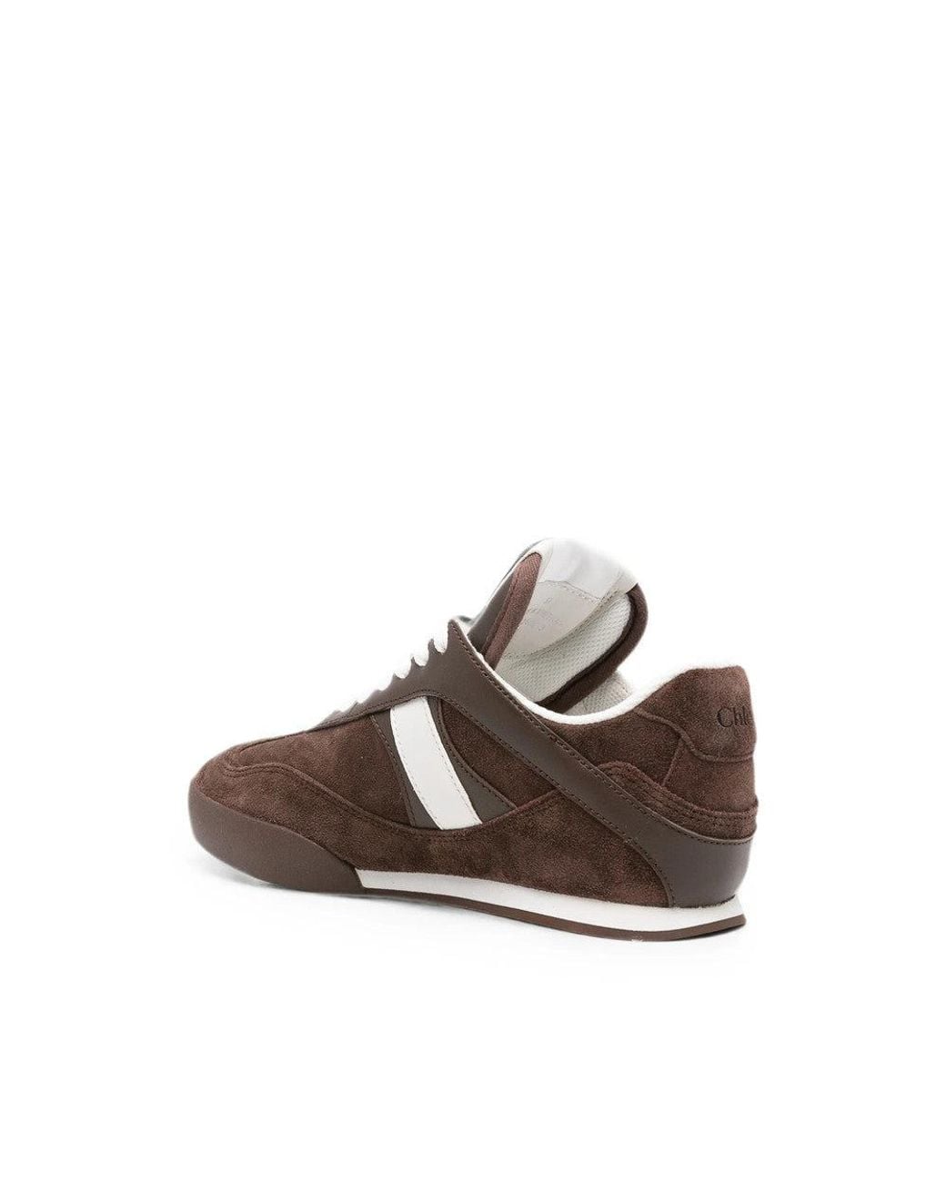 Chloé Brown Logo Sneakers