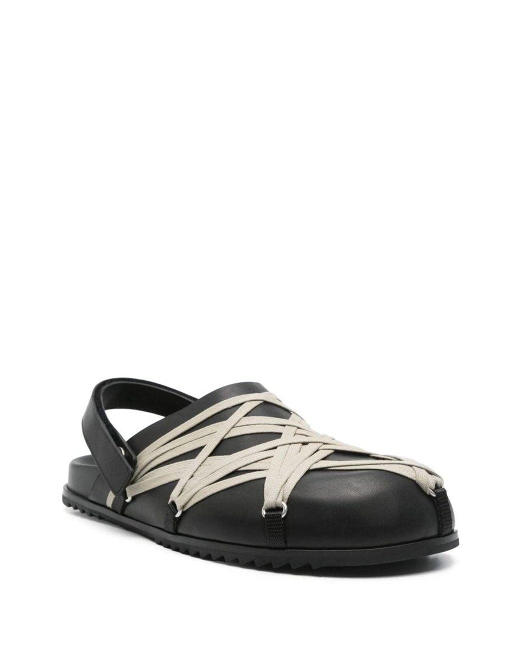 Rick Owens Black Slip On Sandals for men