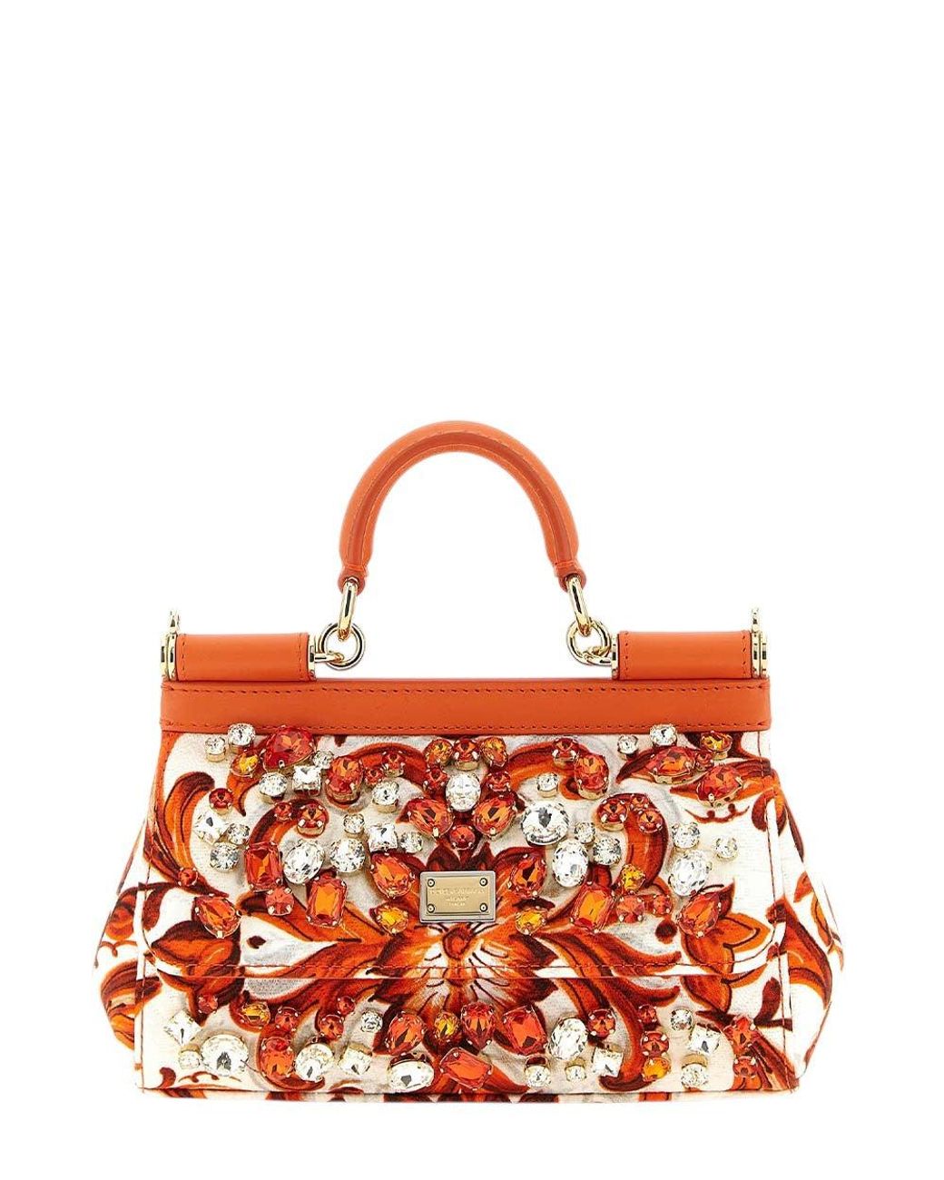 Dolce & Gabbana Red Sicily Mini Satchel