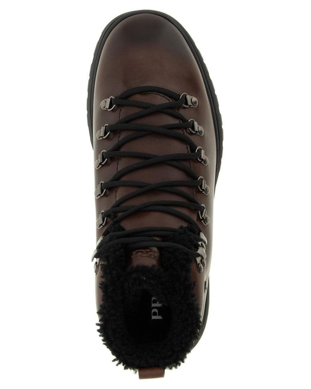 Prada Brown Brixxen Ankle Boots for men