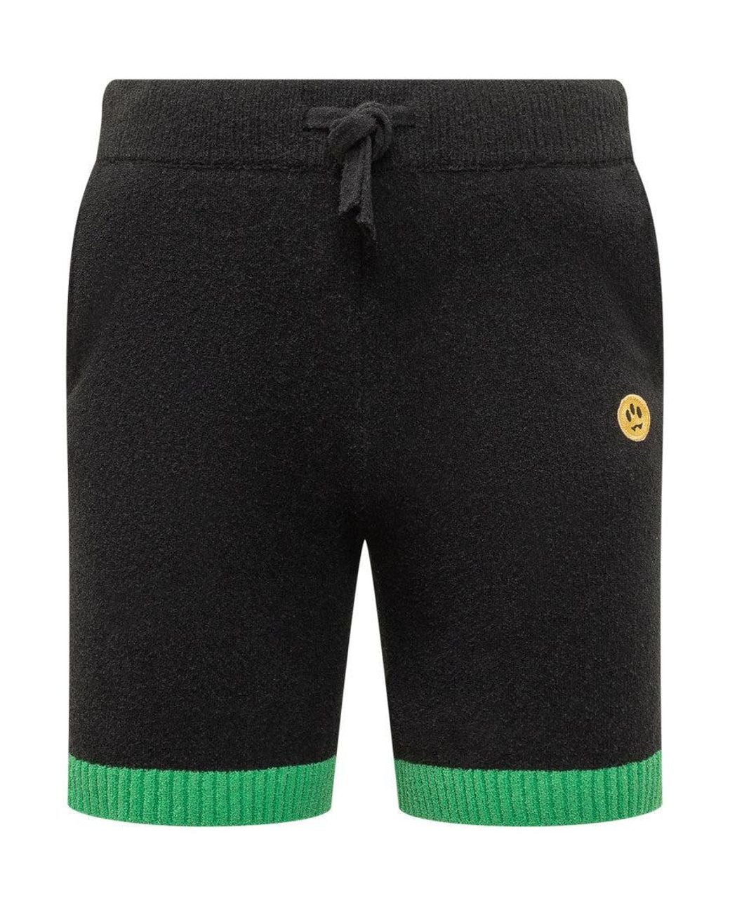 Barrow Black Logo Shorts for men