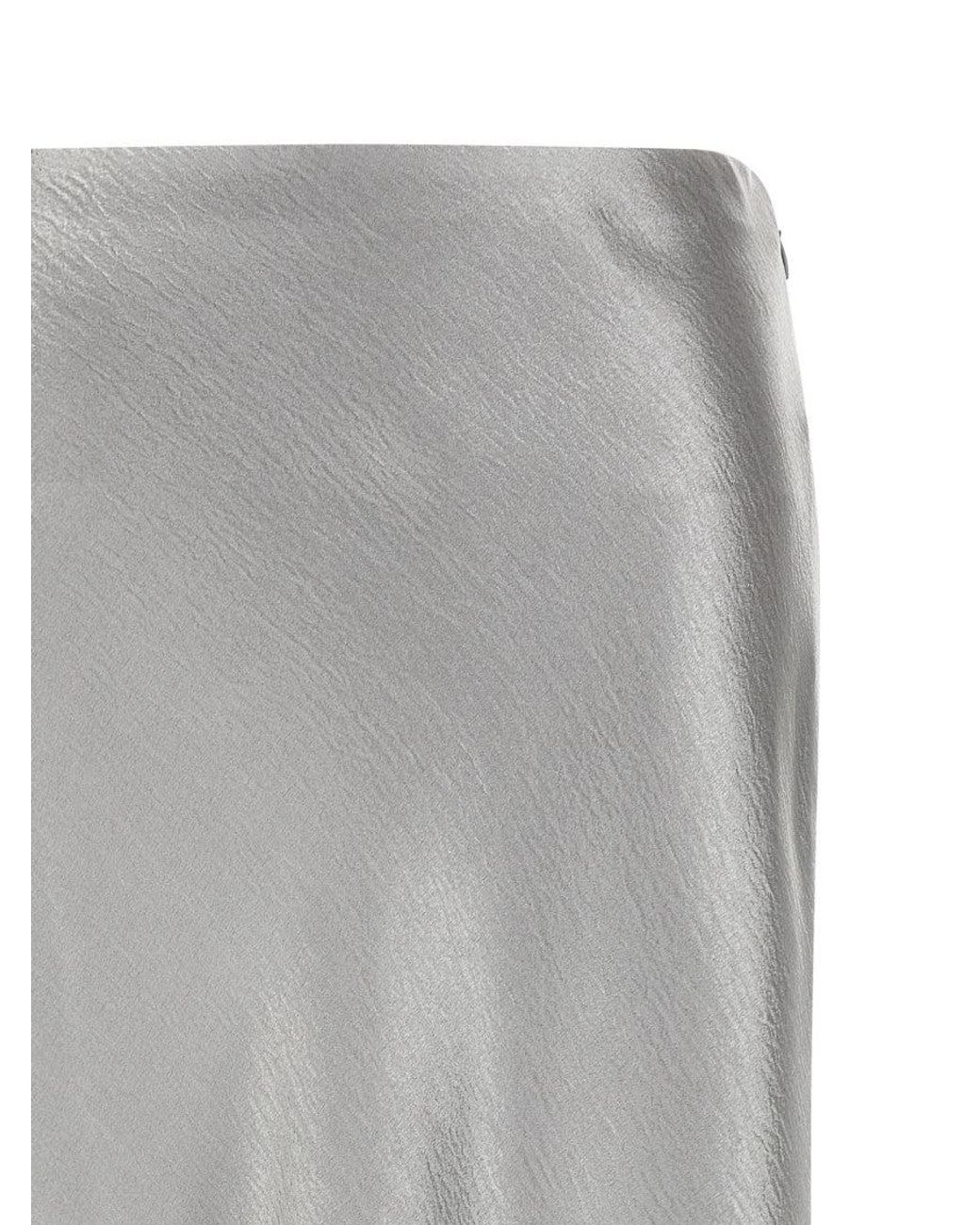 Tory Burch Gray 'Satin' Skirt