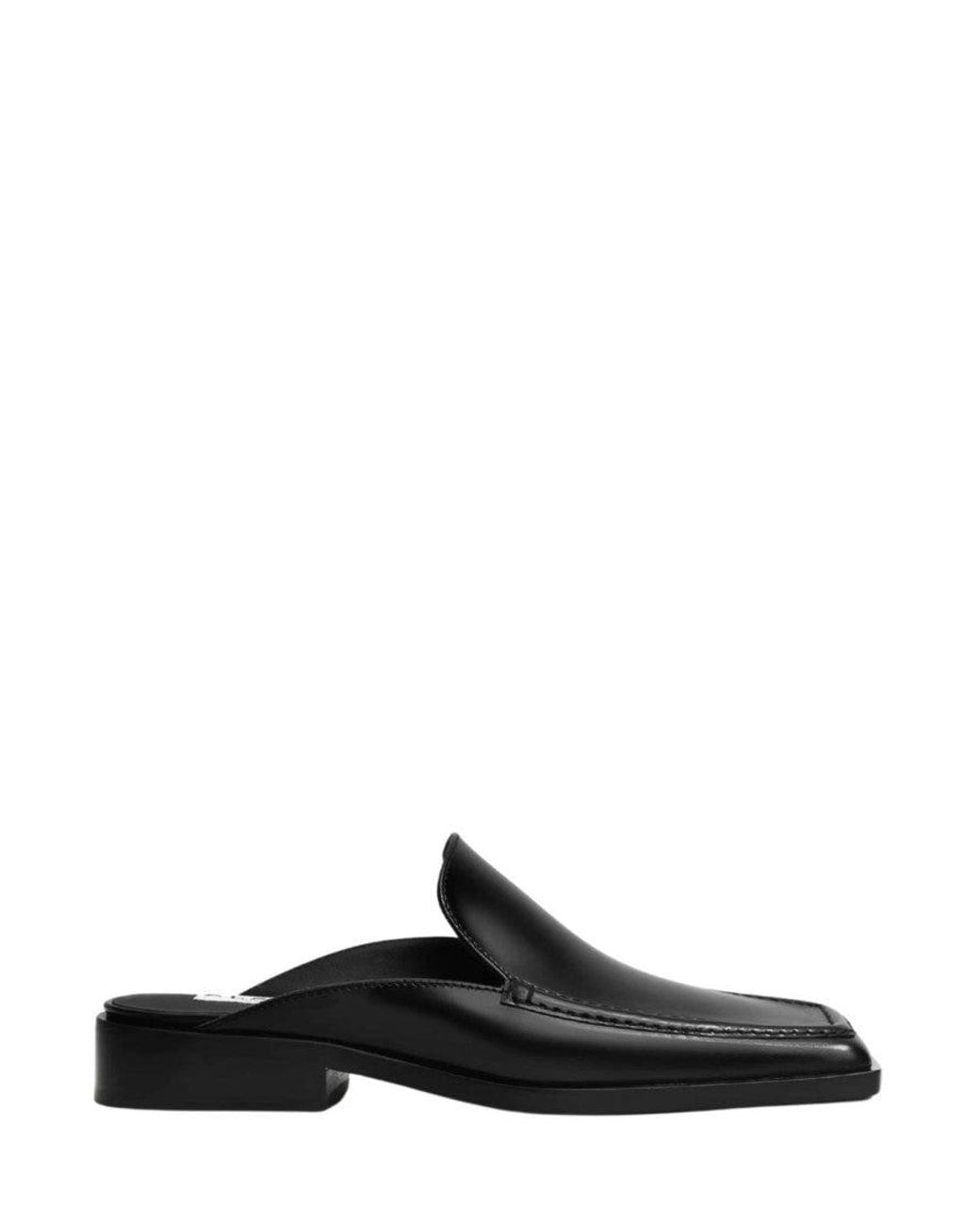 Alaïa Black Square-Toe Mules