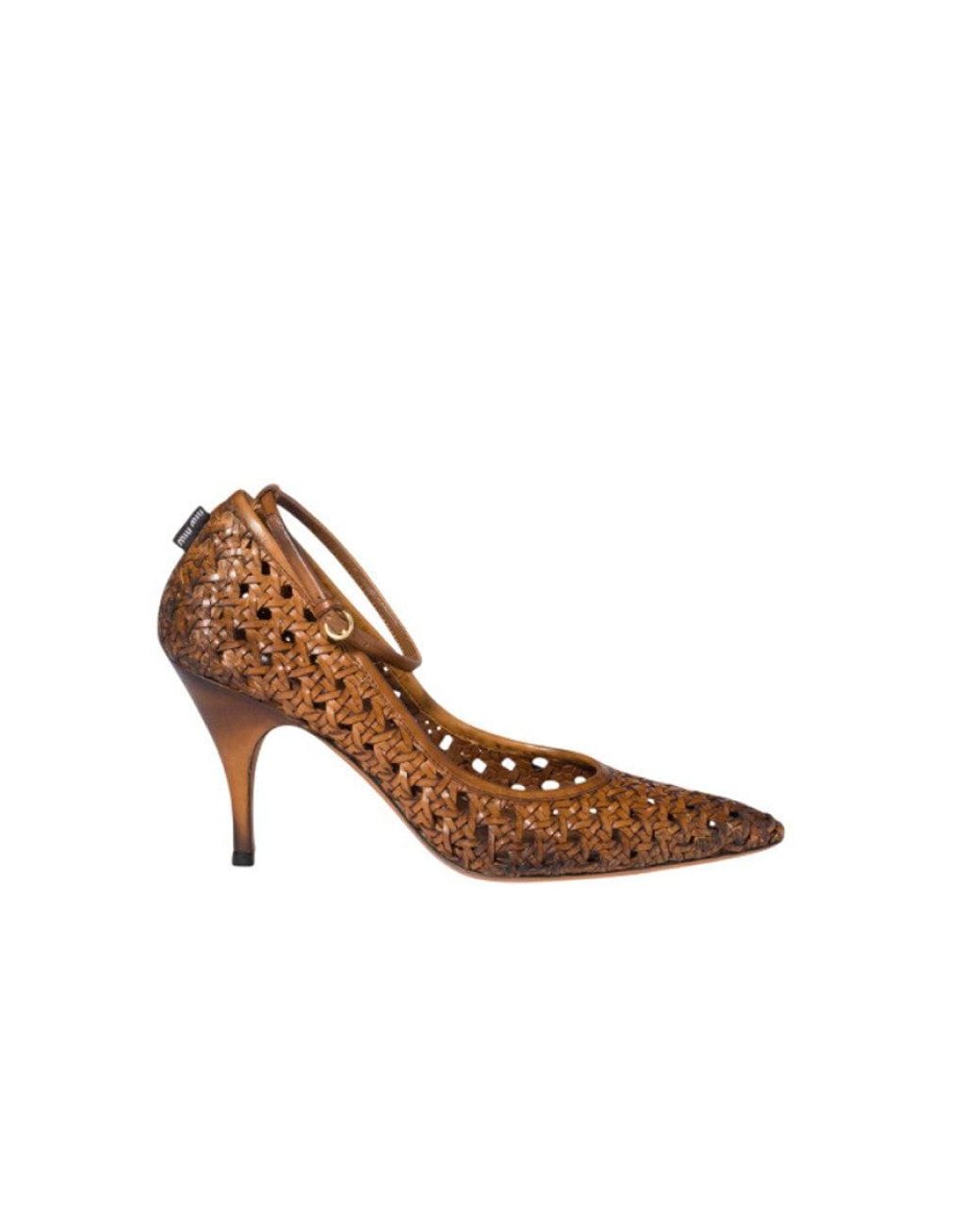 Miu Miu Brown Leather Heels