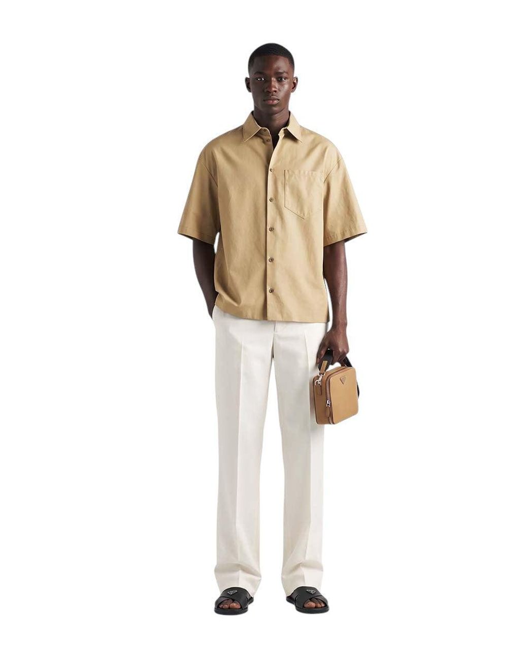 Prada Natural Leather Shirt for men