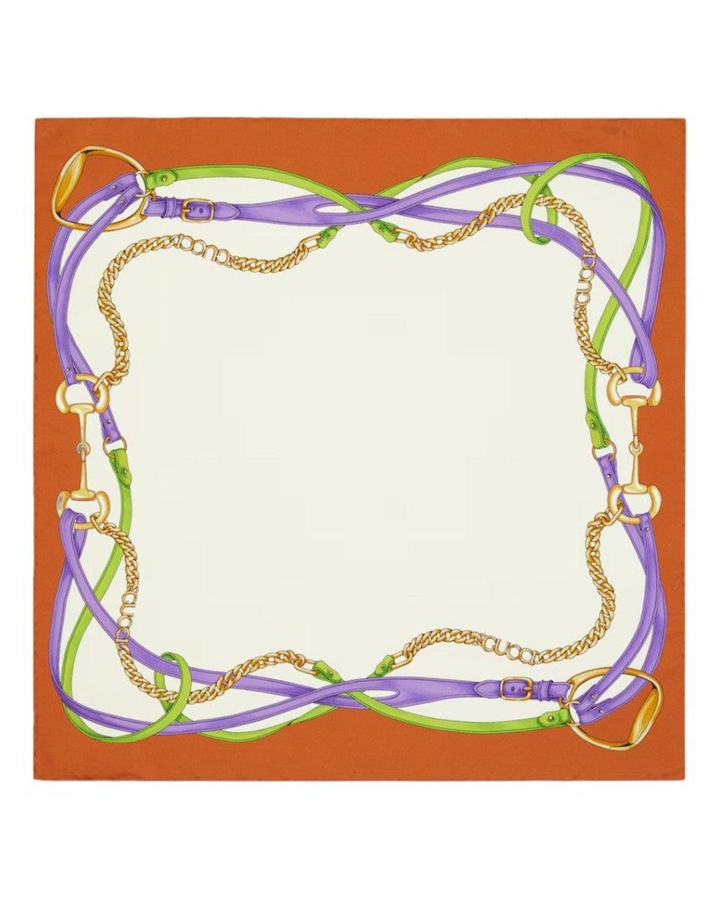 Gucci Metallic Printed Scarf