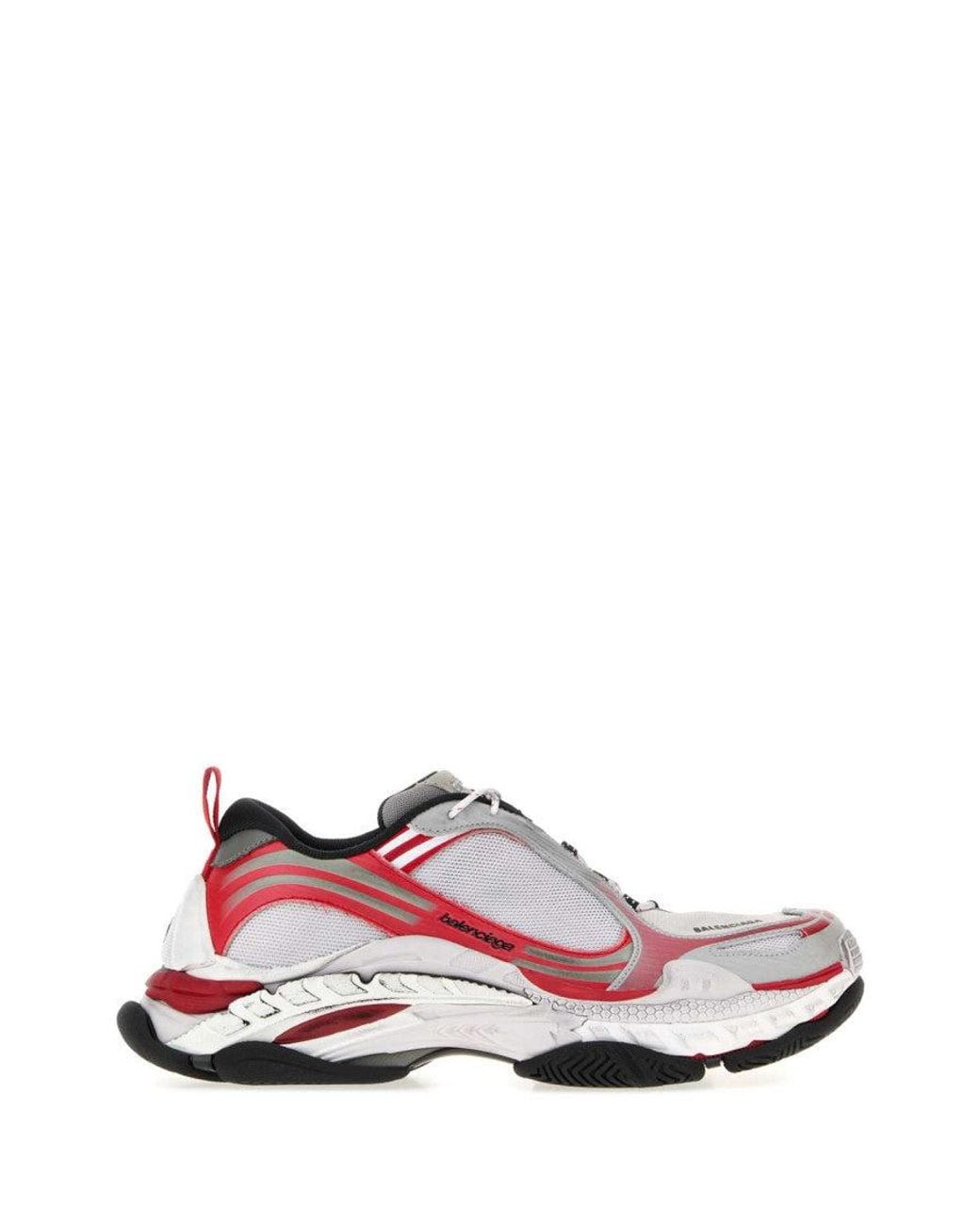 Balenciaga White Multi Color Logo Sneakers for men