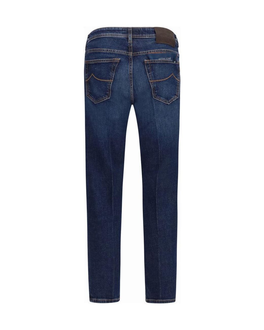Jacob Cohen Blue Mid Rise Jeans for men