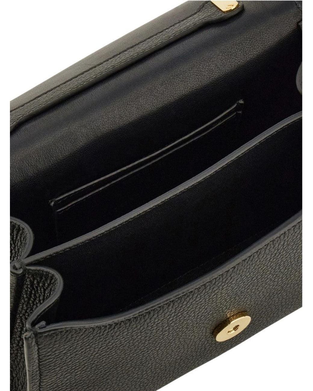Ferragamo Blue Double Gancini Xs Satchel