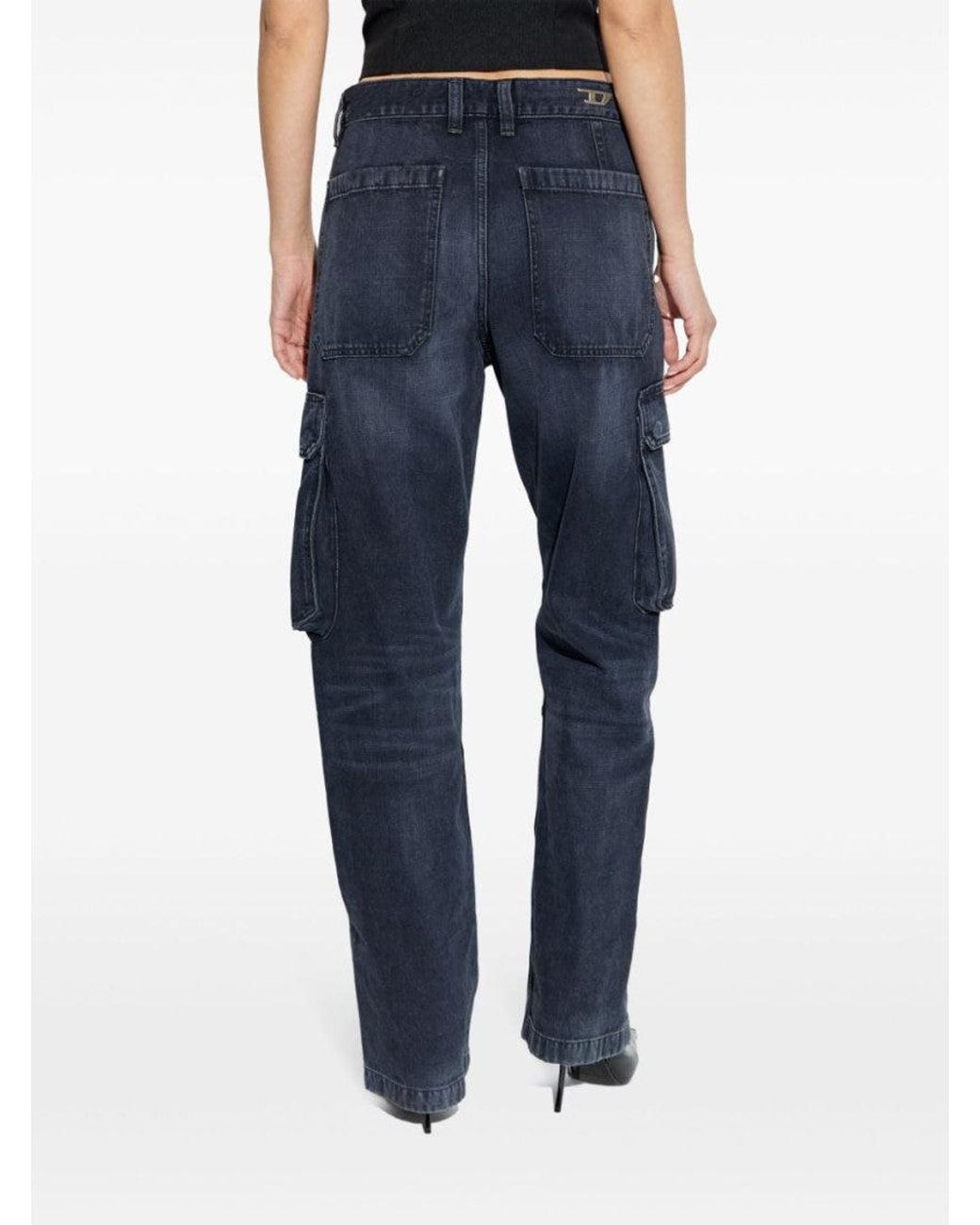 DIESEL Blue D-Pot-Cargo Jeans