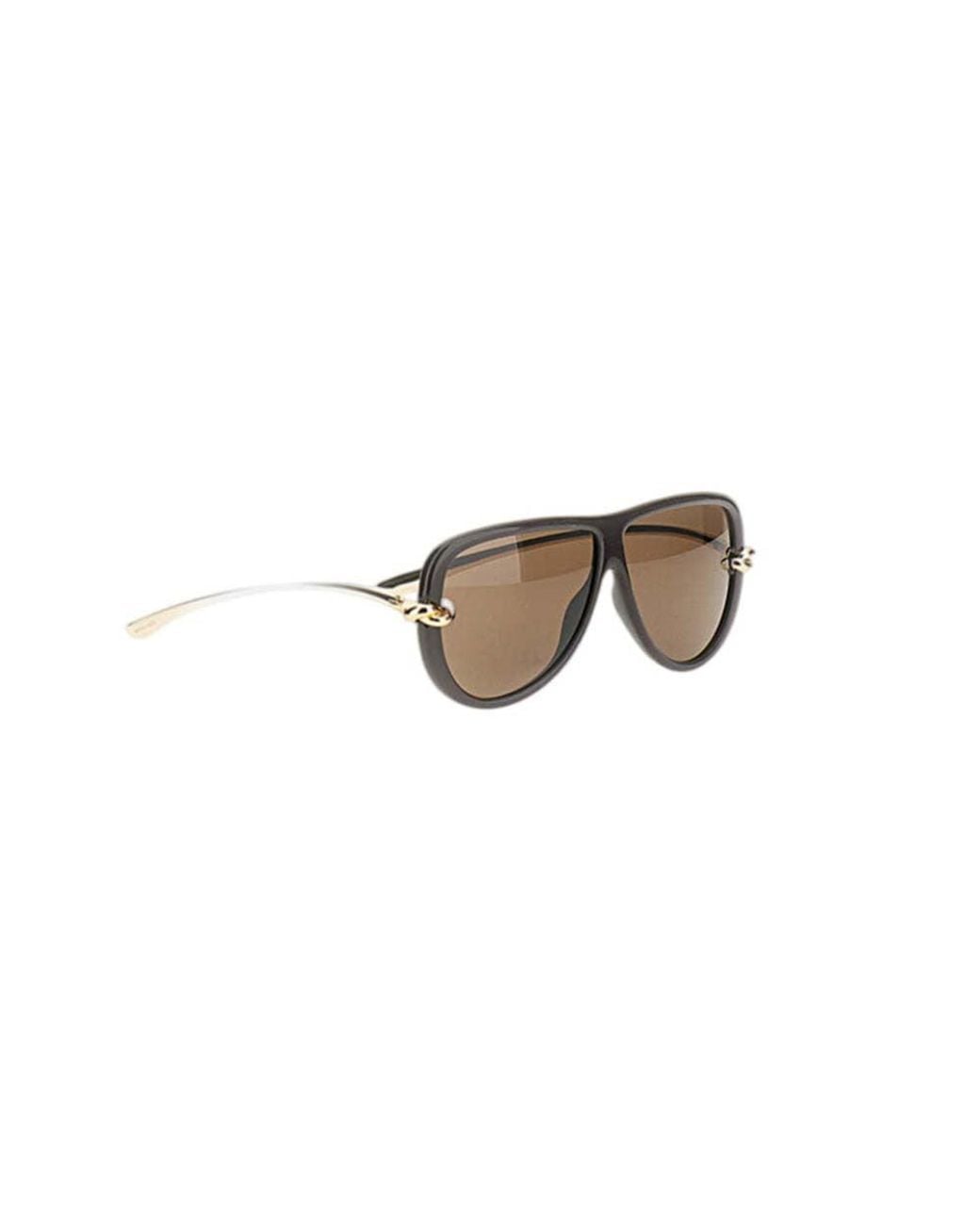 Bottega Veneta Natural Dark Aviator Sunglasses