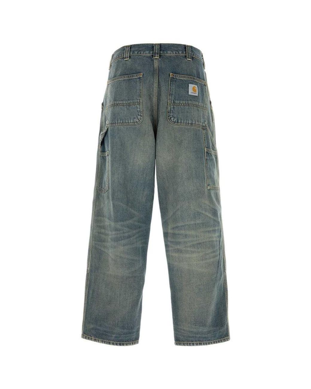 Carhartt Green Loose High Rise Jeans for men