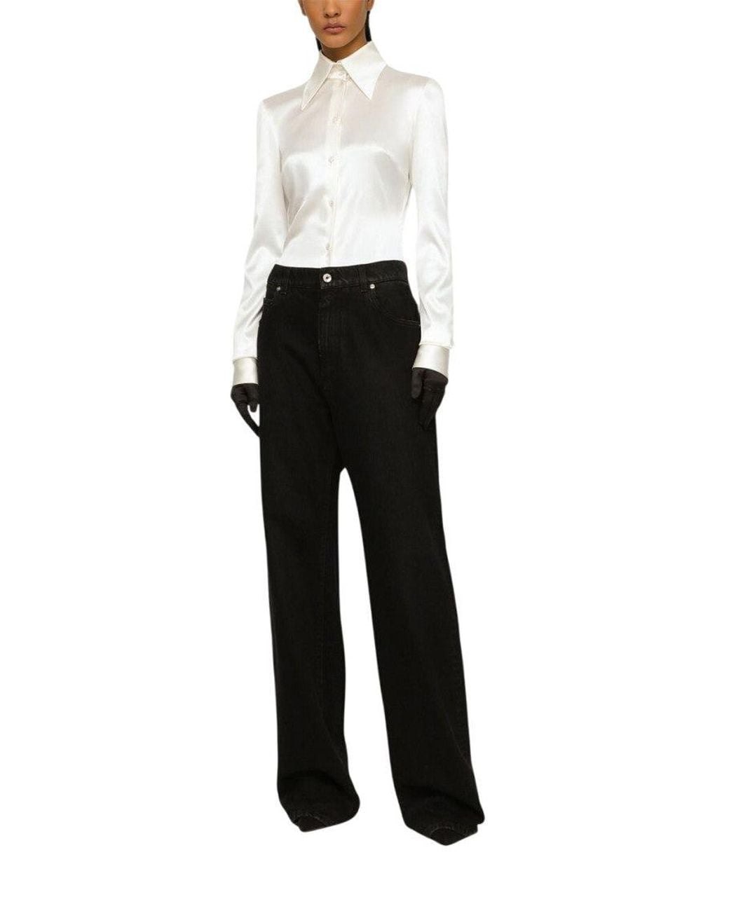 Dolce & Gabbana Black Boyfriend High Rise Jeans