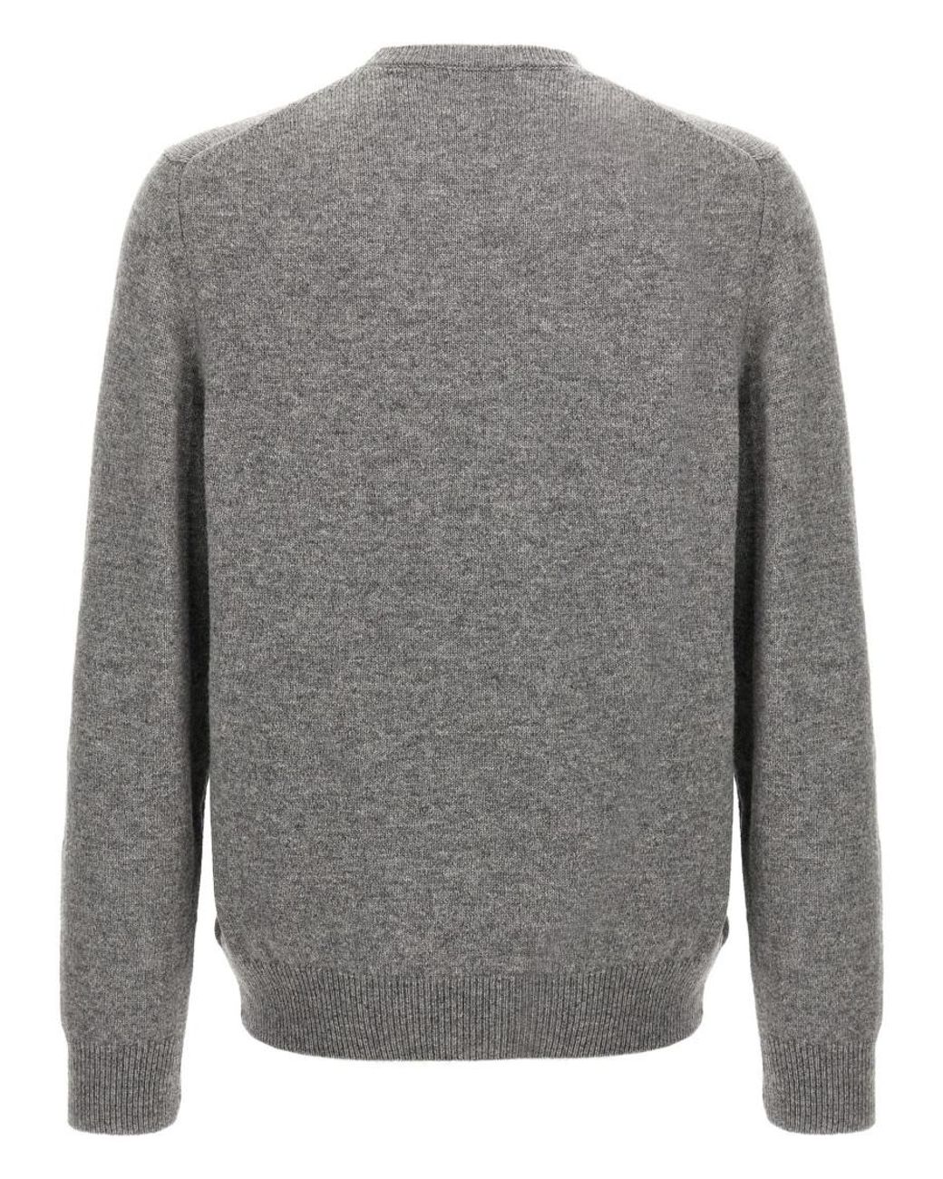 Zanone Gray Wool Sweater for men