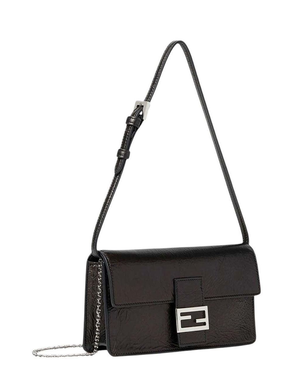 Fendi Black Logo Small Shoulder Bag