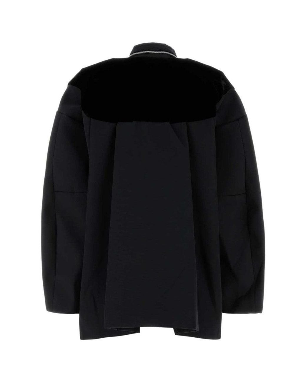 Sacai Black Grosgrain Oversize Jacket
