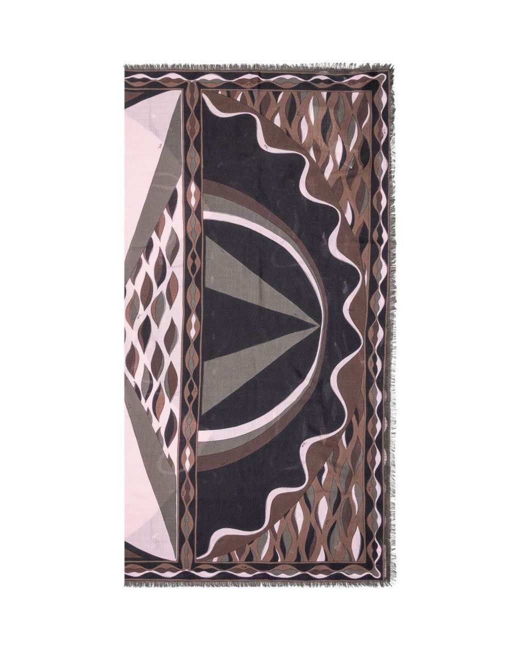 Emilio Pucci Multicolor Pashmina Scarf 120X120