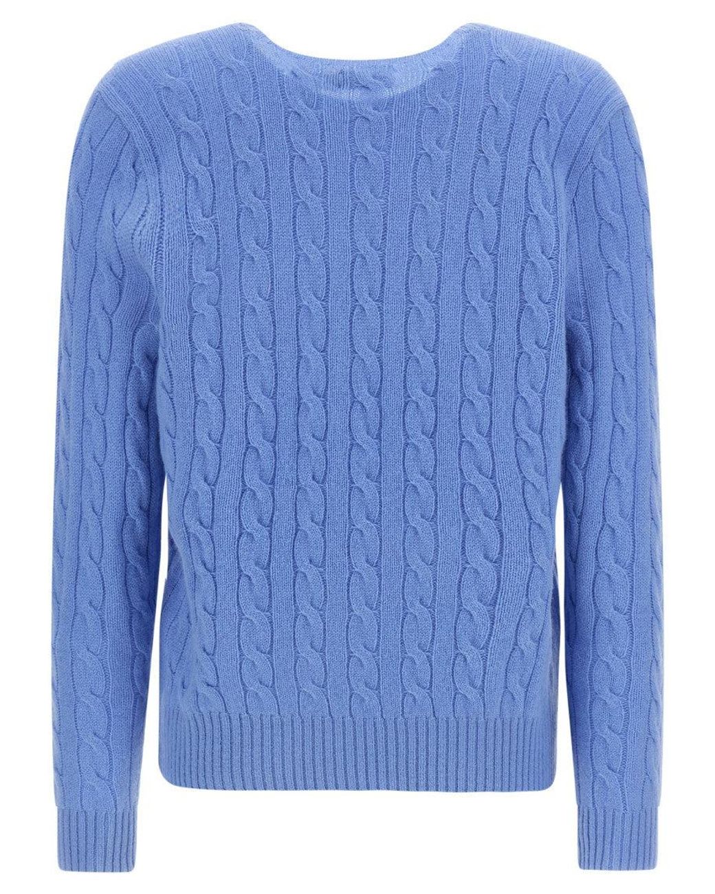 Polo Ralph Lauren Blue Crewneck Logo Sweater