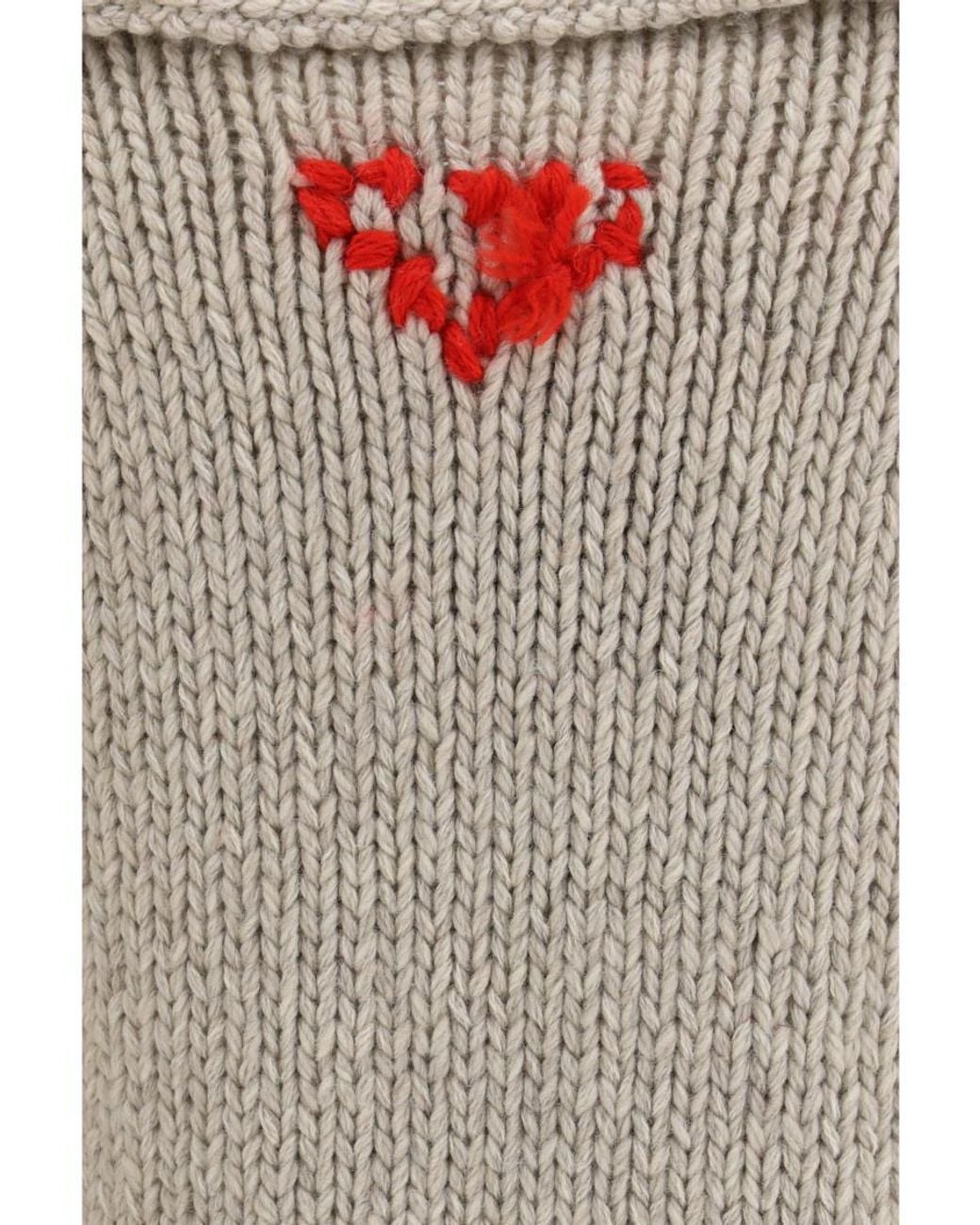 Prada Natural Knitted Sweater