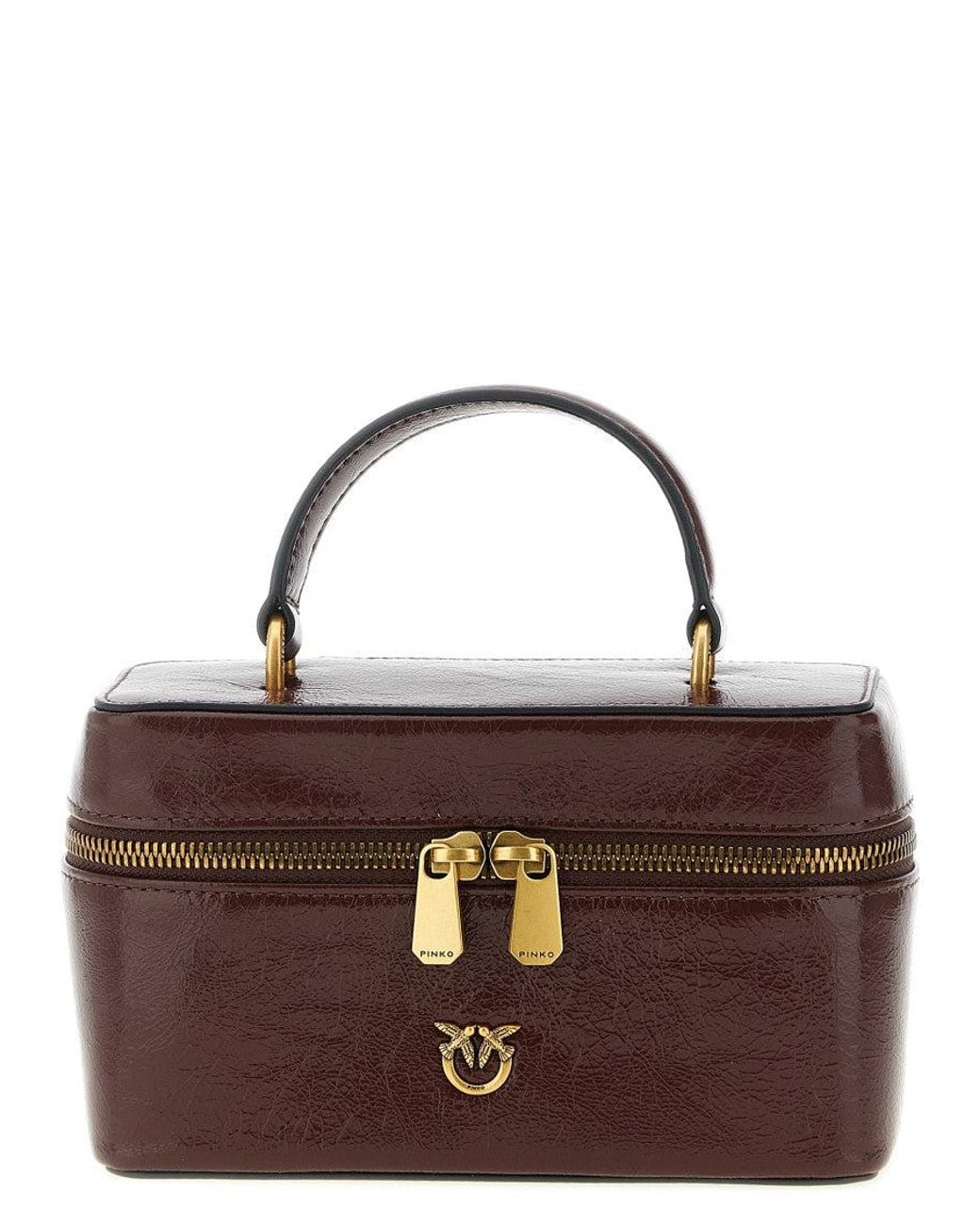 Pinko Brown 'Vanity Soft' Mini Crossbody Bag