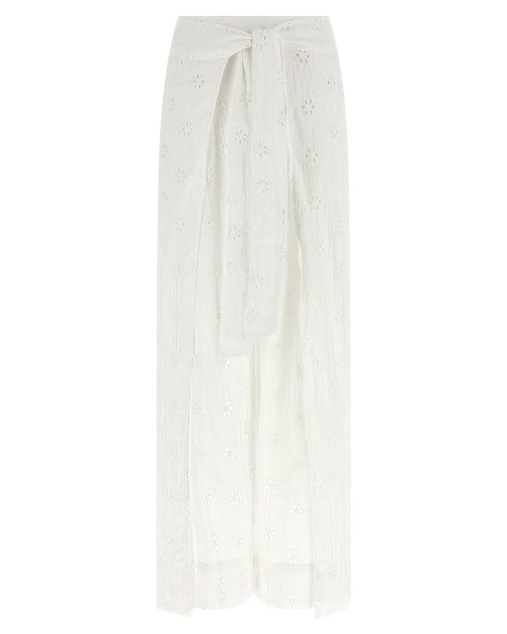 Polo Ralph Lauren White Loose Flat Front Pants