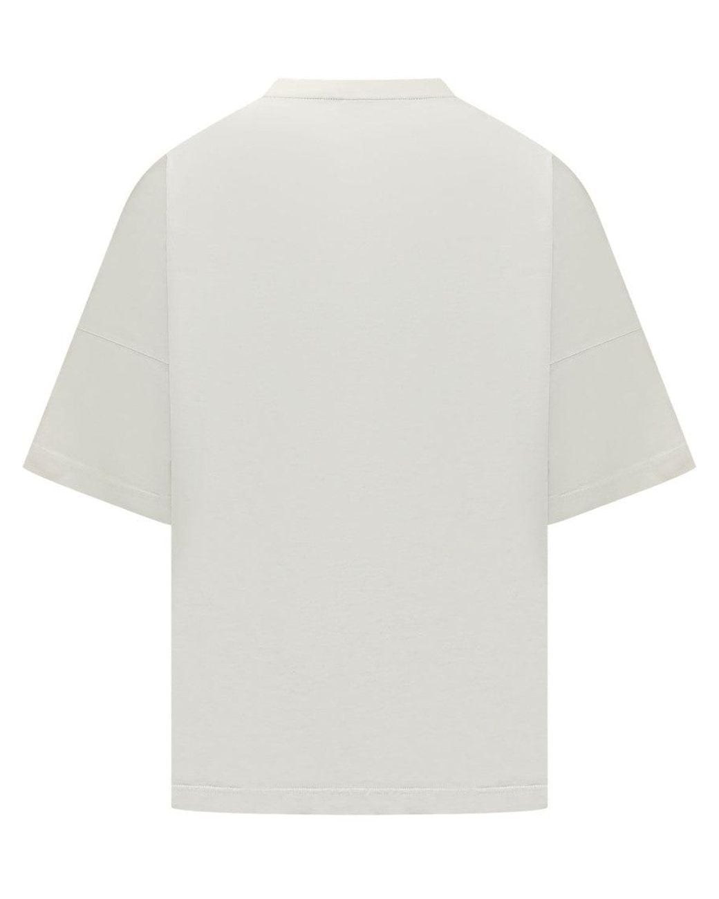 Palm Angels White Off Graphic T-Shirt for men