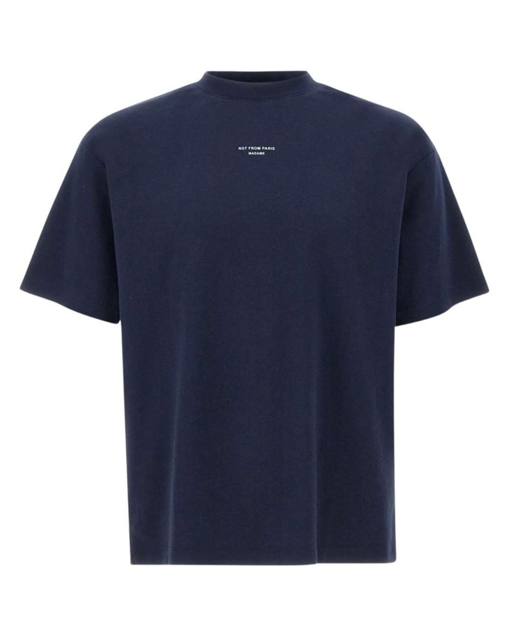 Drole de Monsieur Blue Crew Neck T-Shirt for men