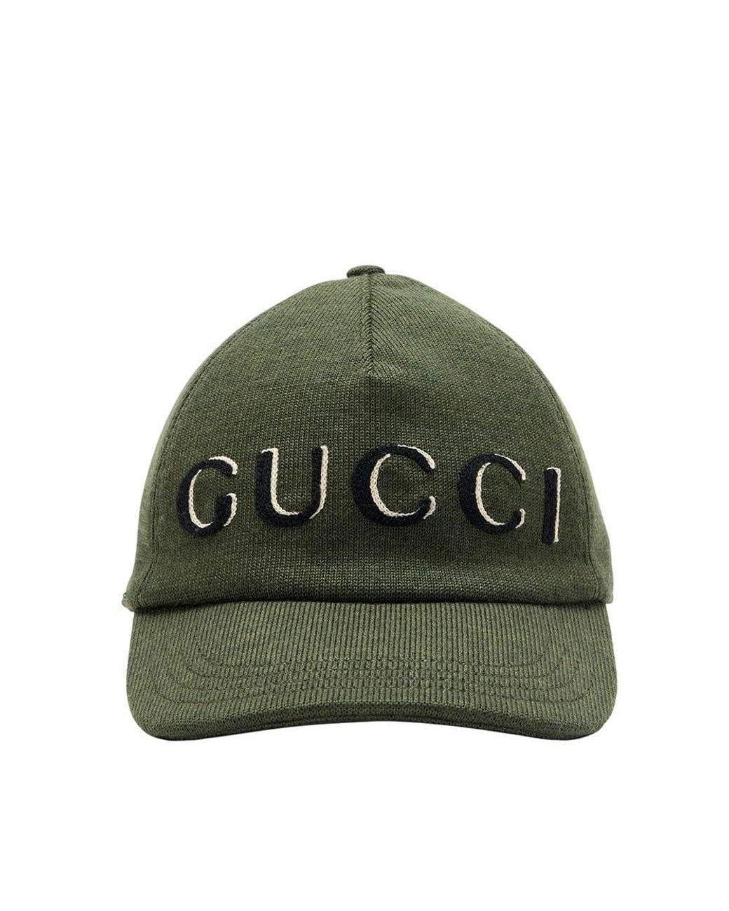 Gucci Green Logo Baseball Cap for men