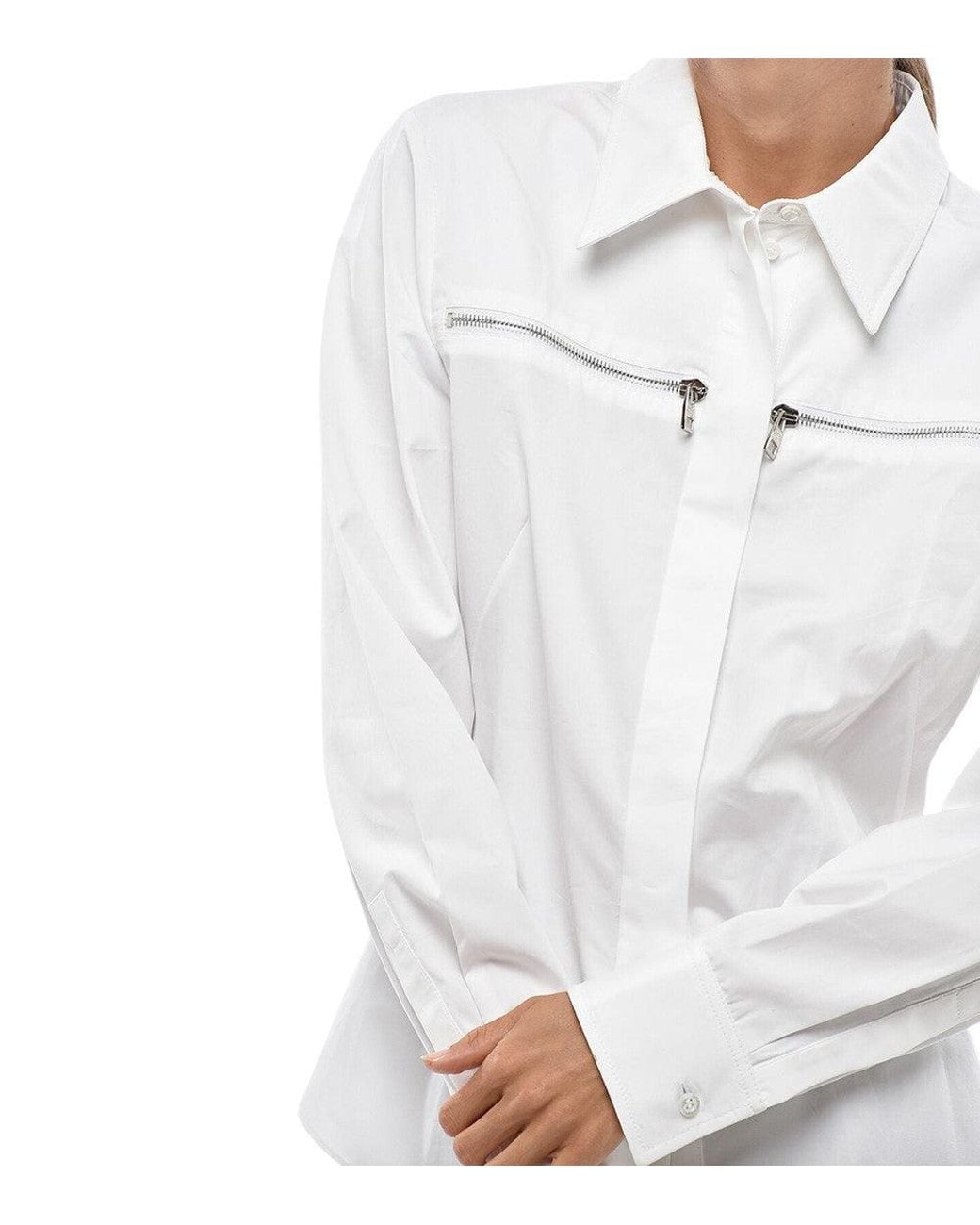 McQueen White Regular Solid Shirt