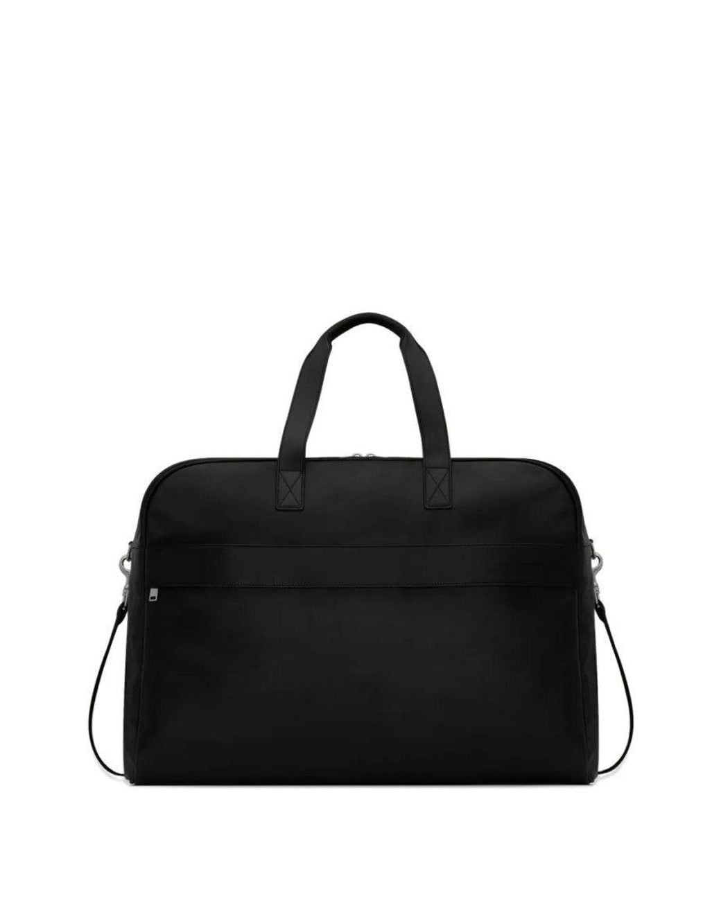 Saint Laurent Black Camp Maxi Duffle Bag for men