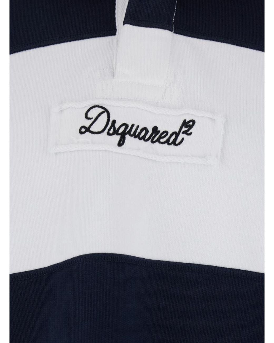 DSquared² Blue Logo Polo Sweatshirt for men