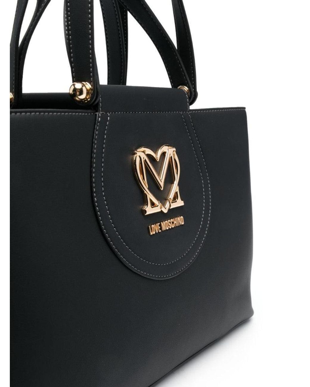 Love Moschino Black Heart Logo Tote