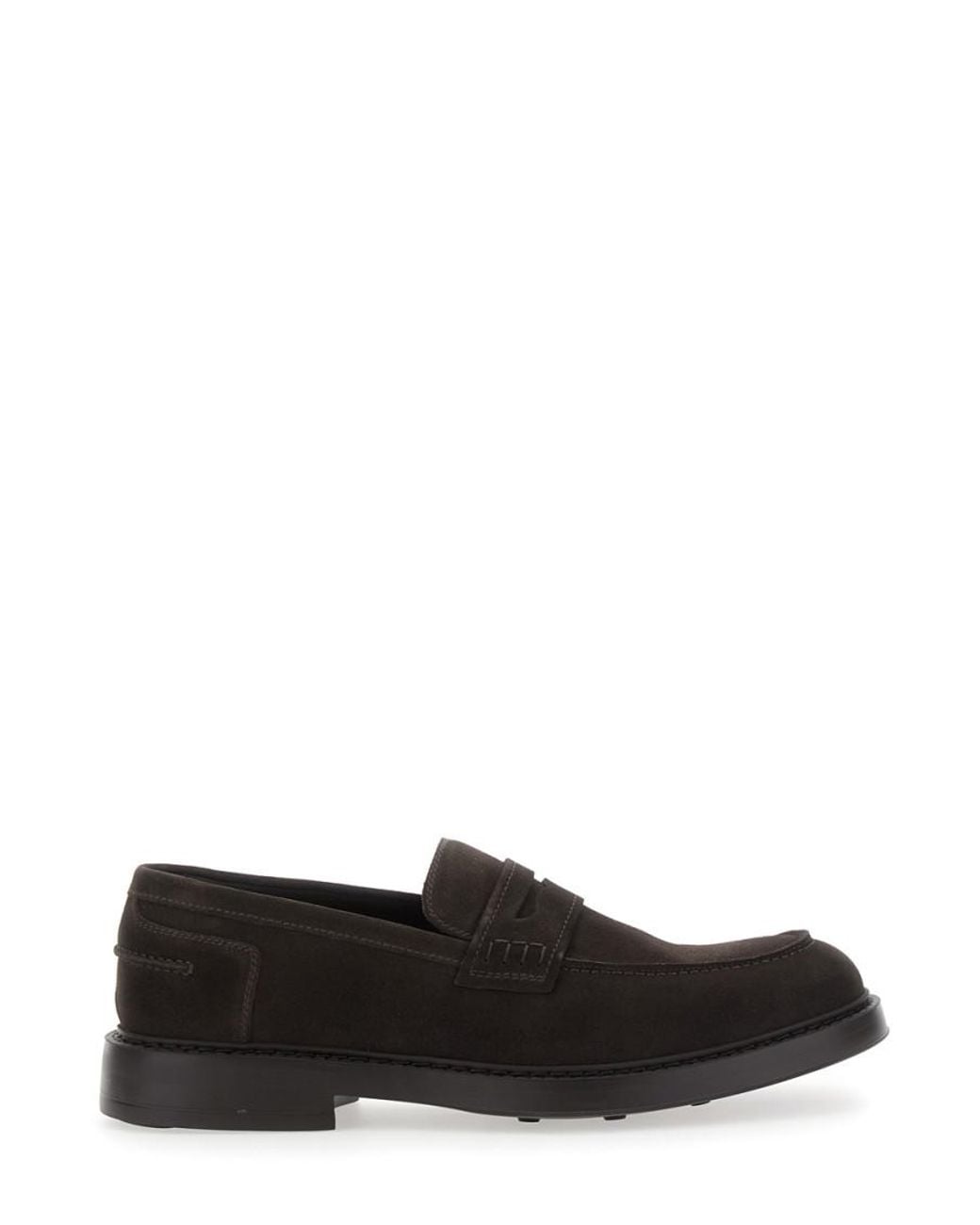 Doucal's White Suede Loafers for men