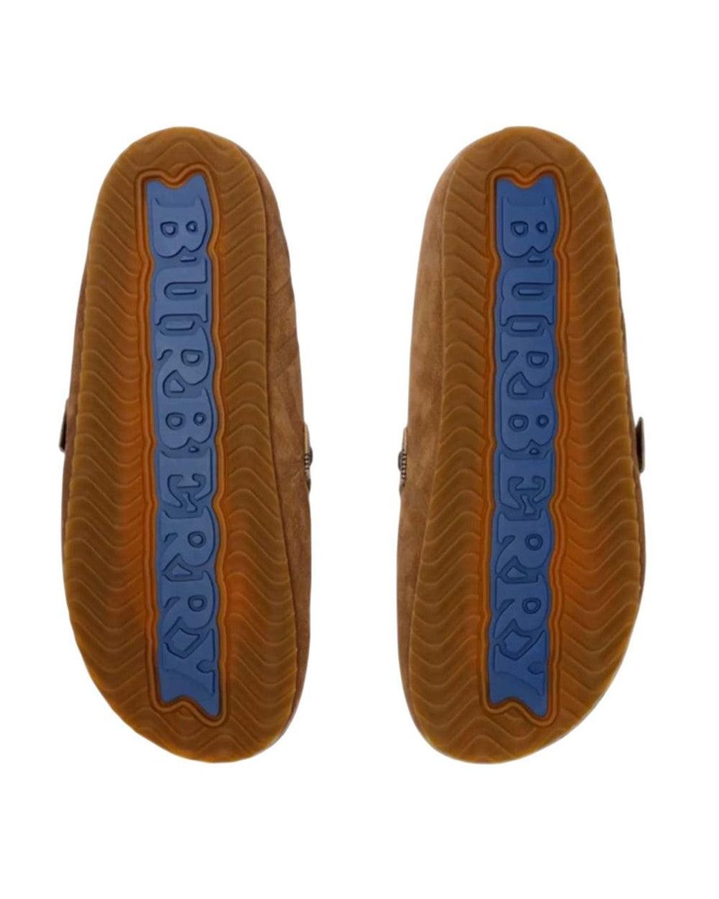 Burberry Brown Checks Urchin Slides