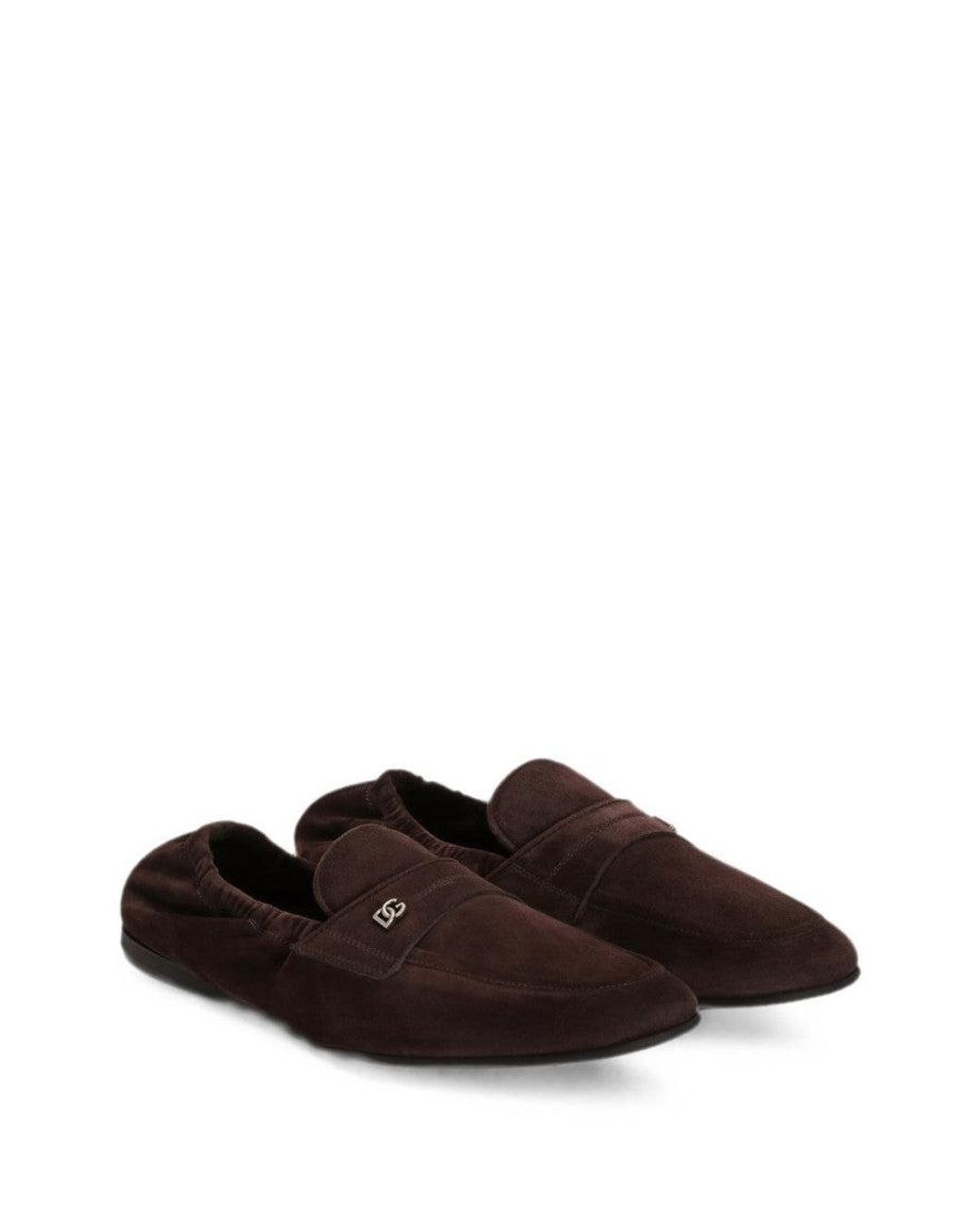 Dolce & Gabbana White Slip On Loafers for men