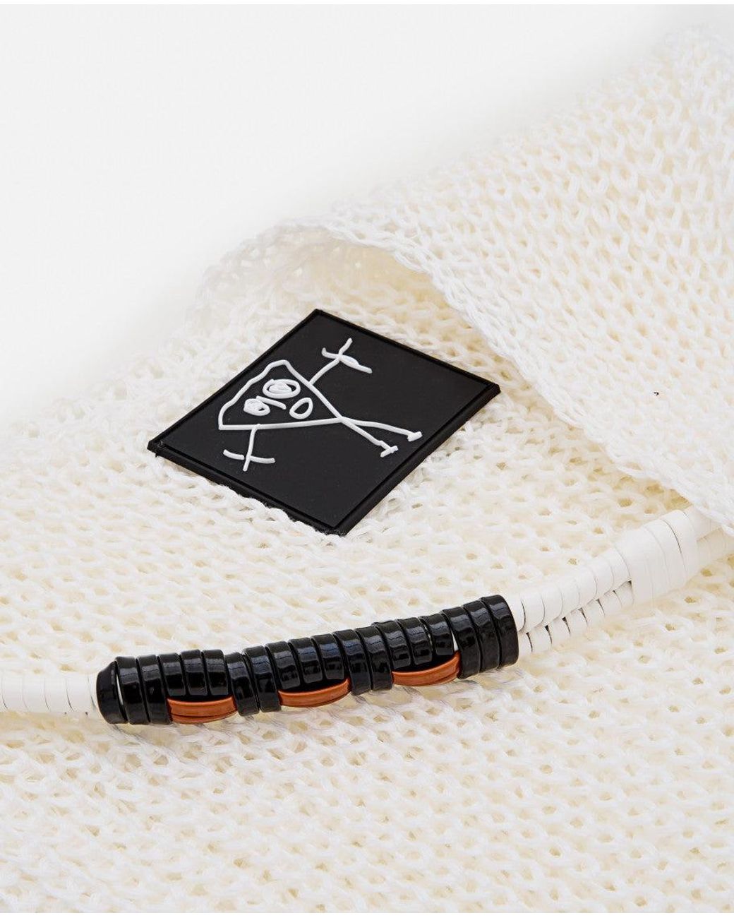 Plan C White Knitted Tote