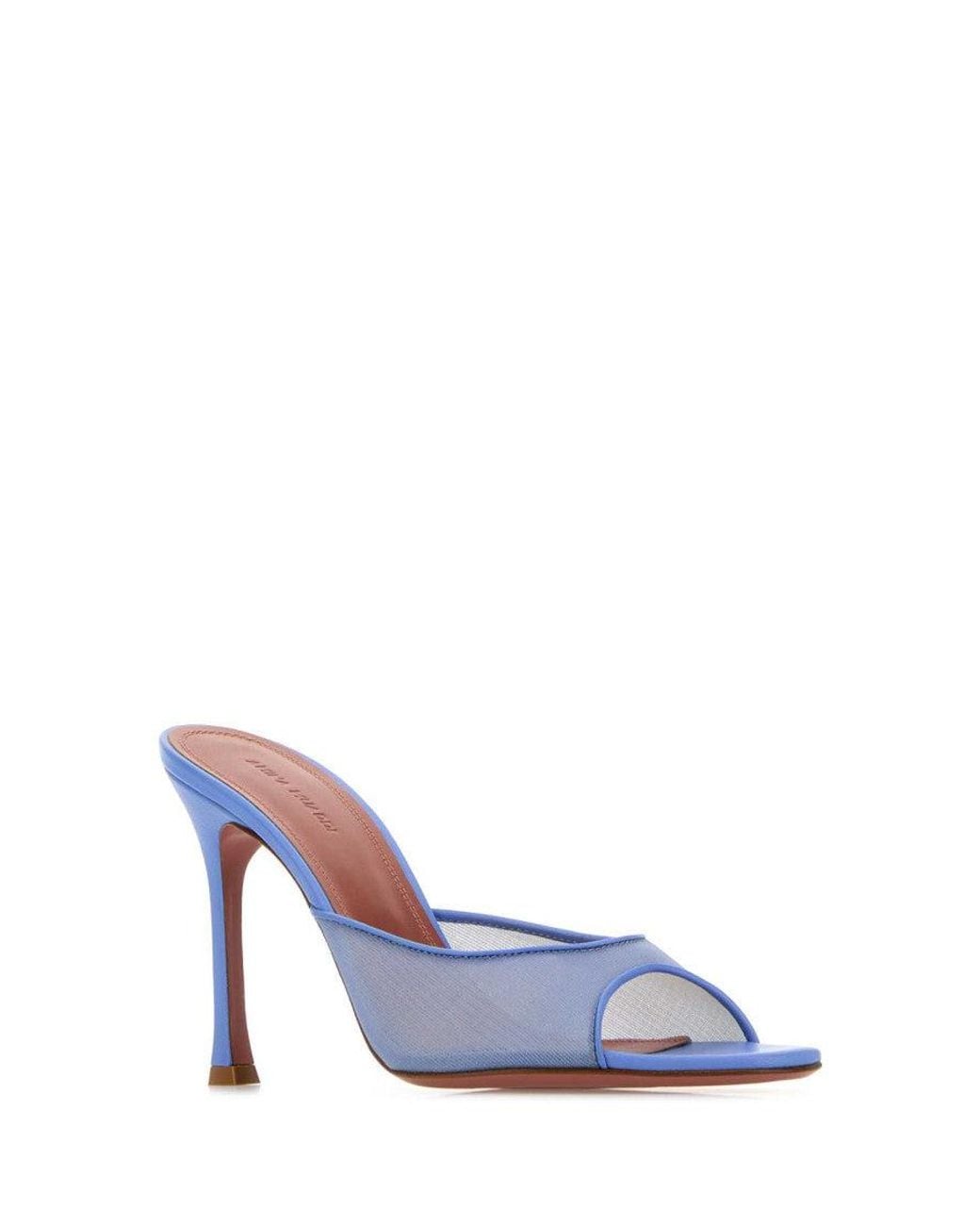 AMINA MUADDI Blue Transparent Alexa Heels