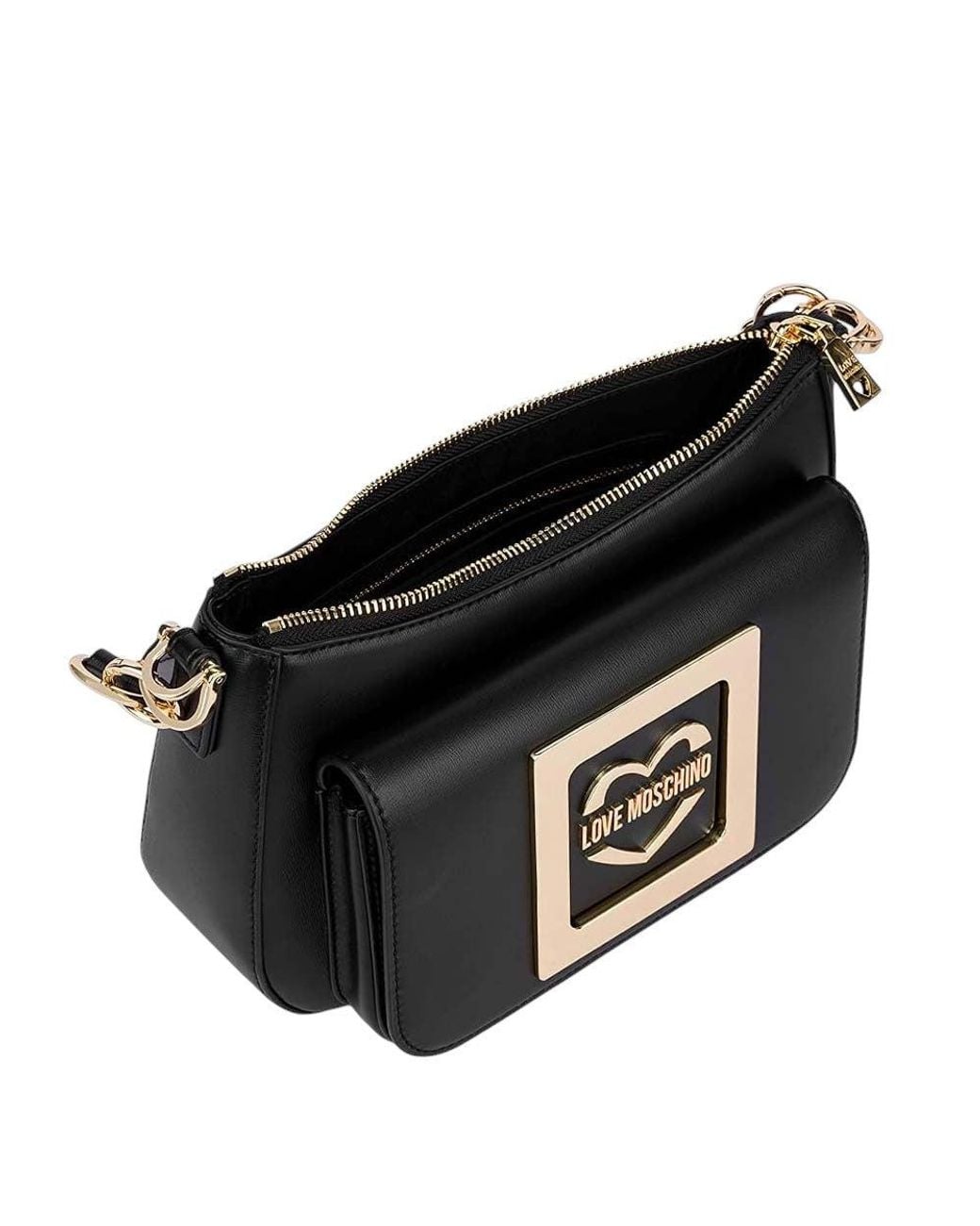 Love Moschino Black Logo Small Shoulder Bag