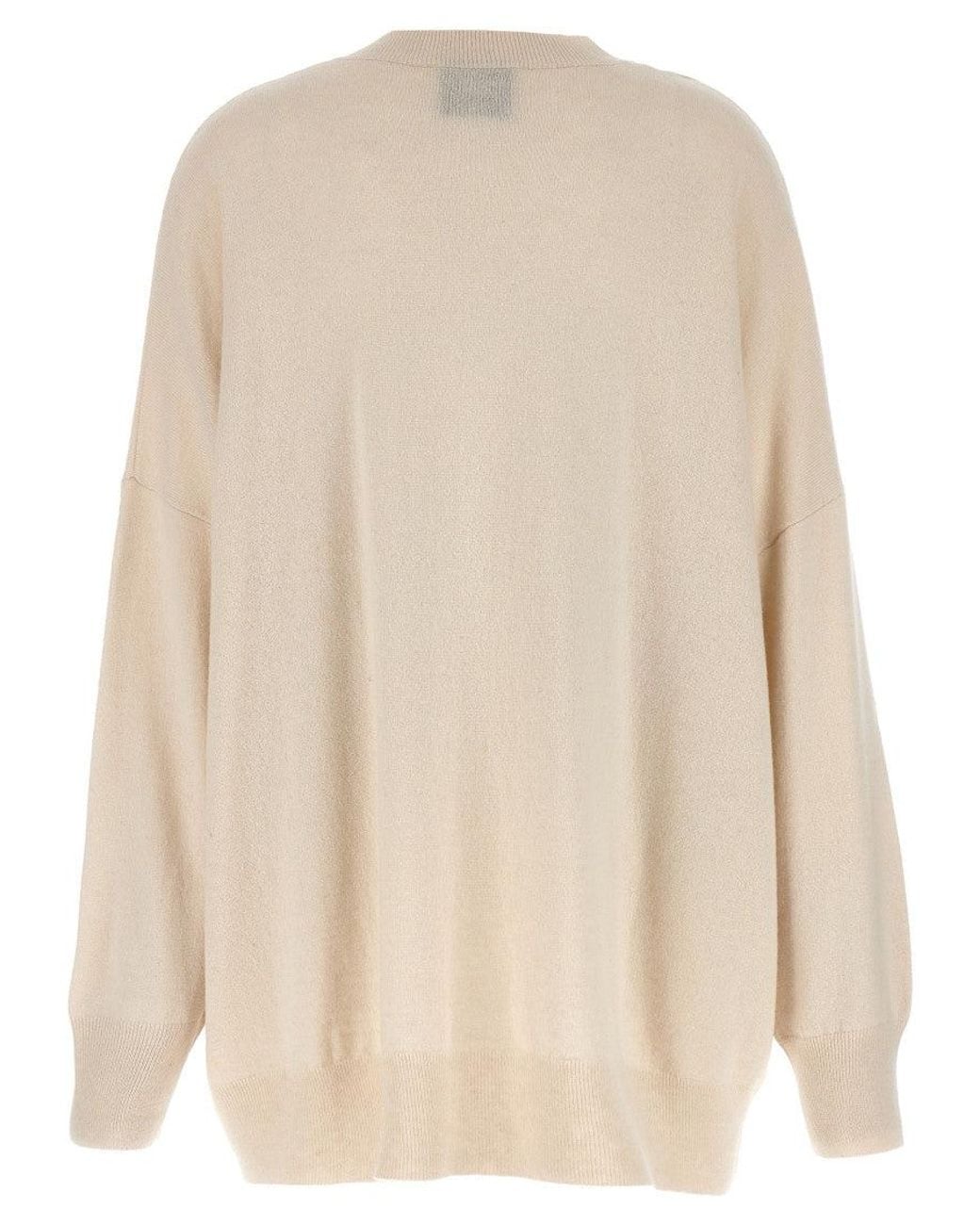 Nude Natural Off V Neck Sweater