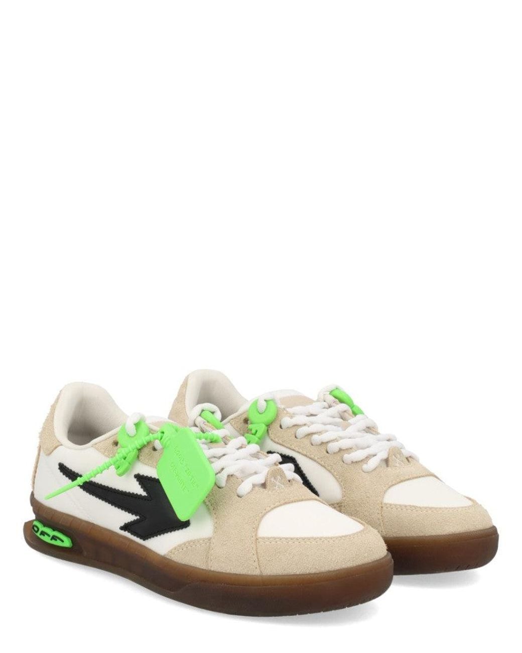 Off-White c/o Virgil Abloh Green Arrow Low-Top Sneakers