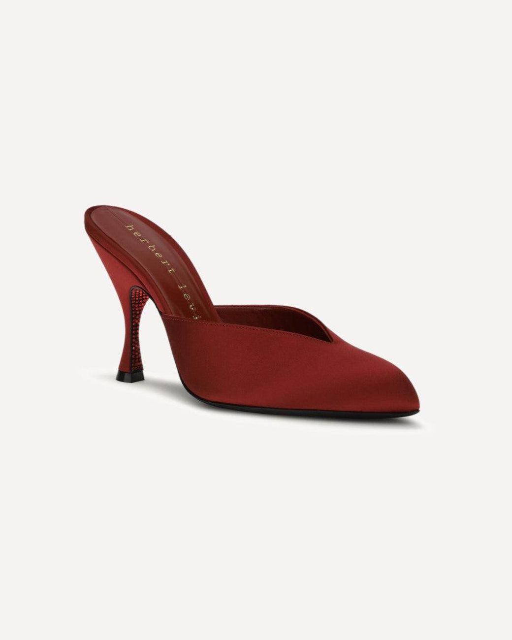 Herbert Levine Red Slip-On Mules