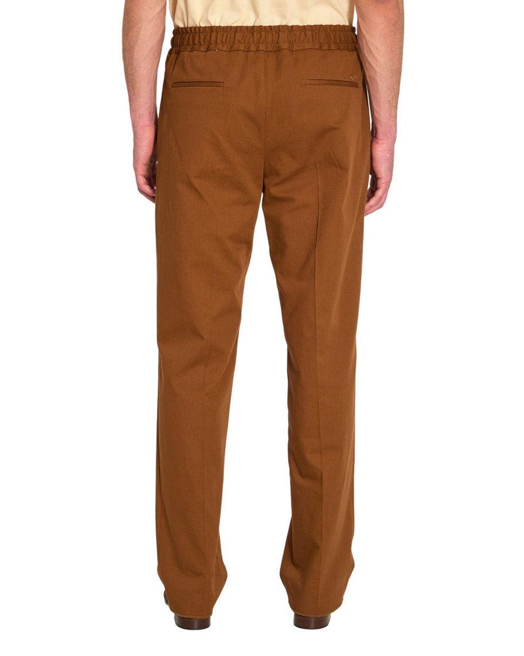 Valentino Brown Straight Trousers for men
