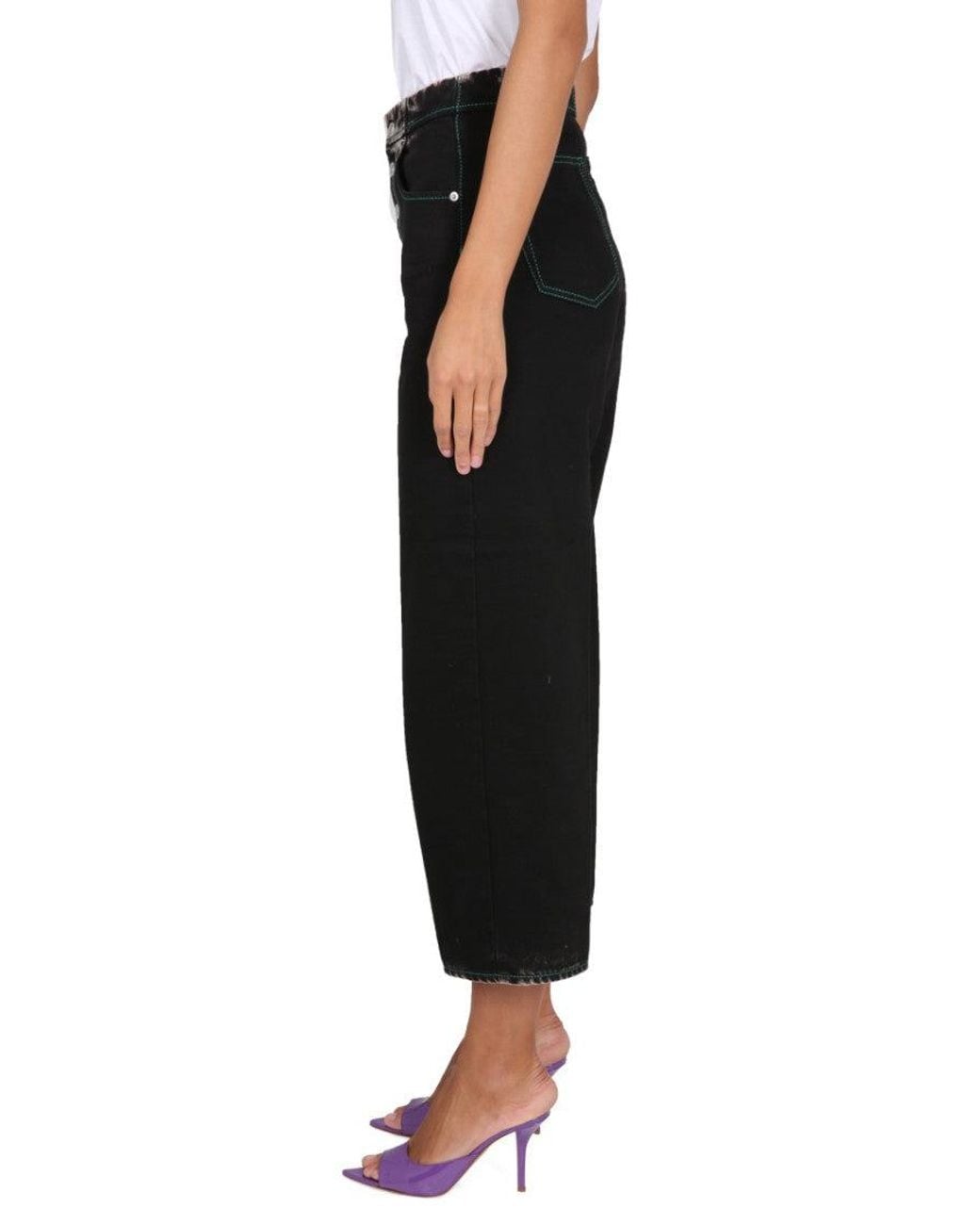 Department 5 Black Straight High Rise Jeans