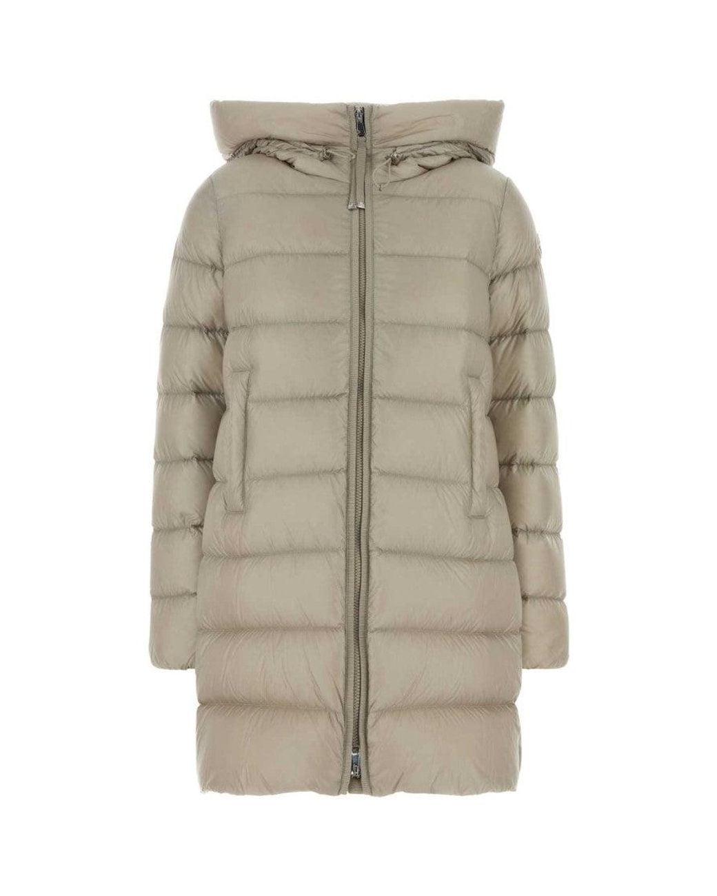 Moncler Natural Quilted Hood Jacket