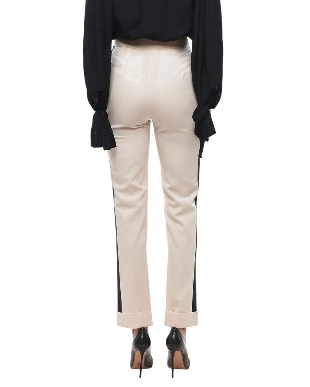 Stella McCartney Black Slim Flat Front Pants